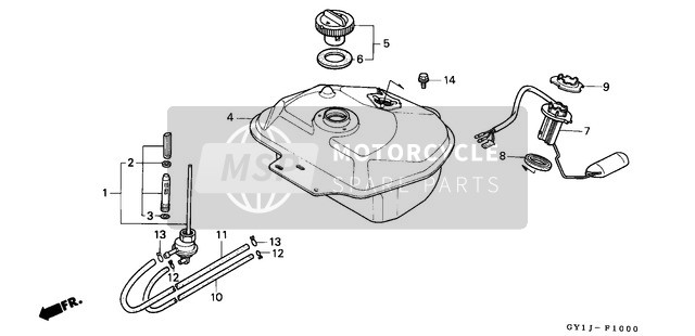 16952GZ5900, Screen, Set.Fuel S, Honda, 0